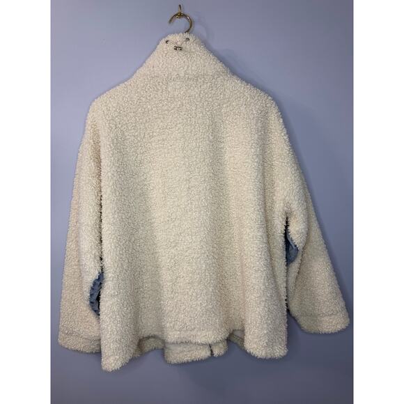 BLANKNYC Mixed Media Jacket Sherpa Denim Relax Fit Women's L - Picture 4 of 12